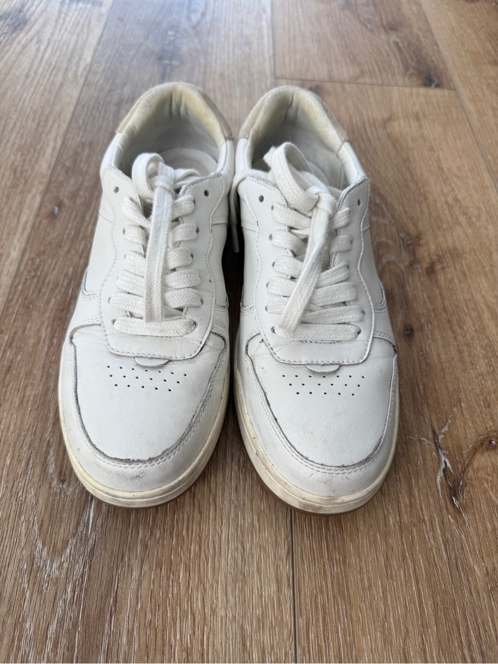 Madewell Cream Lace-Up Women's Sneakers